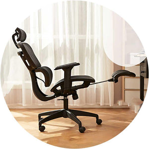 8-9 3D Lumbar Support Ergonomic Office Chair with Adjustable Armrests | Nylon Base | Mesh Seat | Adjustable Armrests | Footrest — image 1