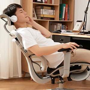8-9 3D Lumbar Support Ergonomic Office Chair with Adjustable Armrests | Nylon Base | Mesh Seat | Adjustable Armrests | Footrest — image 3