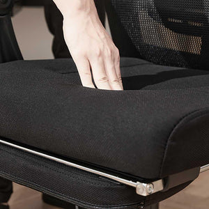 Eight-to-nine ergonomic reclinable office chairs | butterfly backrest | with footrest | adjustable headrest — image 7