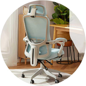 Ergonomic Office Chair with Lumbar Support, Adjustable Height and Streamlined Design|Nylon Base|Footrest|Adjustable Headrest — image 3