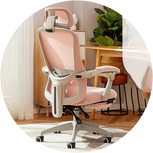 Ergonomic Office Chair with Lumbar Support, Adjustable Height and Streamlined Design|Nylon Base|Footrest|Adjustable Headrest — image 4