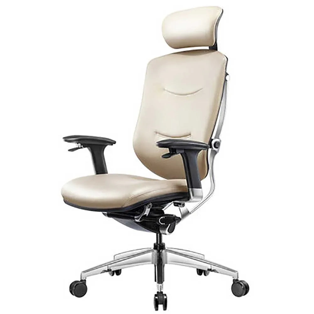 Ergoup T2 Leather Ergonomic Headrest Reclining Office Chair | Aluminum Alloy Base | Swivel and Height Adjustable Armrests — image 2