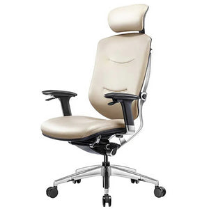 Ergoup T2 Leather Ergonomic Headrest Reclining Office Chair | Aluminum Alloy Base | Swivel and Height Adjustable Armrests — image 2