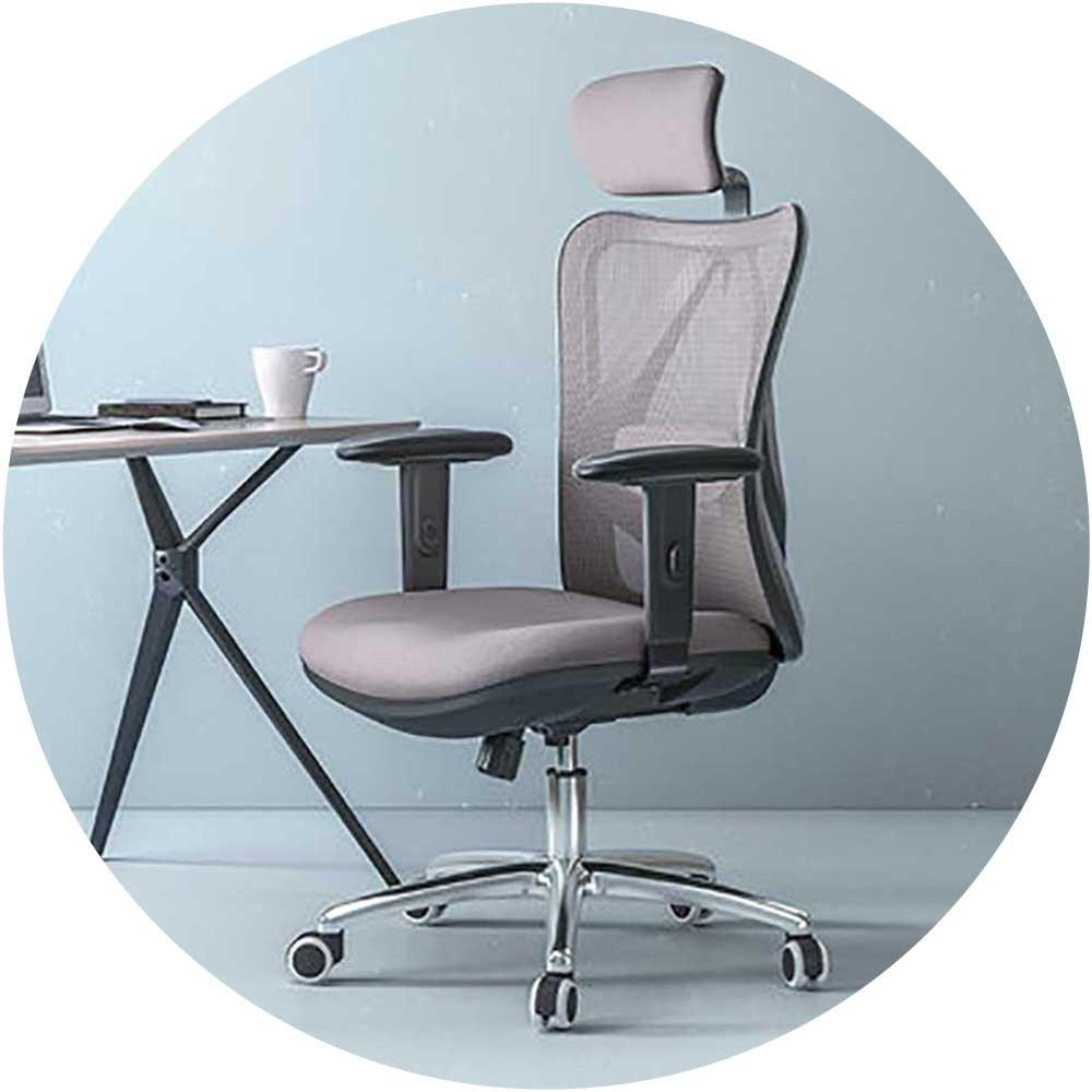 Sihoo M18 Ergonomic Office Chair with Reclining Headrest | Aluminum Alloy Base | Adjustable Armrests — image 2