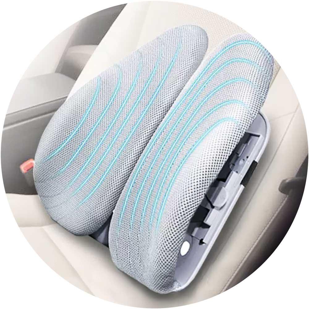Microtouch Ergonomic Lumbar Support Cushion | Premium Edition | Memory Foam | Dual Side Buffers — image 2