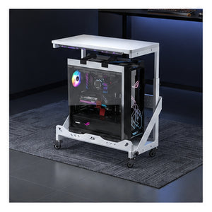 HomeWorker TowerDeck RGB 雙層流動主機架|標準 65 cm — image 2