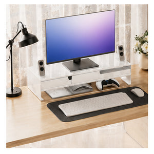 HomeWorker MetroDrawer 60cm Metal Drawer Monitor Stand — image 2
