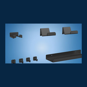 HomeWorker GridWall Pegboard Organizers|Shelves・Hooks・Clips・Handheld Console Holder — image 3