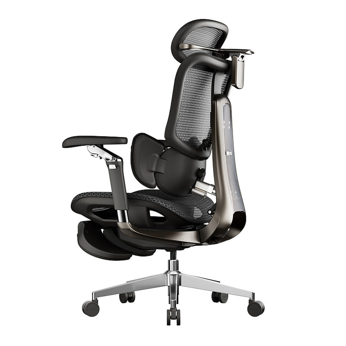 HomeWorker × 黑白調 E3 Ultra 5th Generation Smart Lumbar Support Ergonomic Chair — image 2