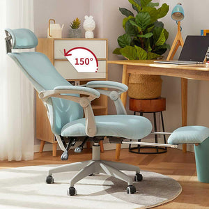 Ergonomic Office Chair with Lumbar Support, Adjustable Height and Streamlined Design｜Nylon Base｜Footrest｜Adjustable Headrest — image 9