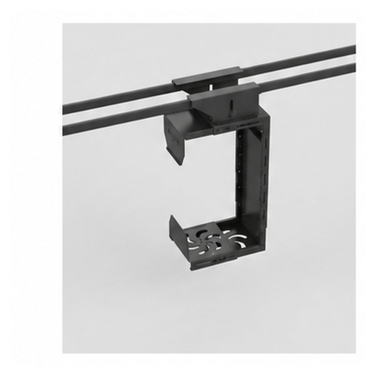 HomeWorker CoreMount 2mm Dual Crossbeam Under-Desk PC Mount | Small to Medium — image 1