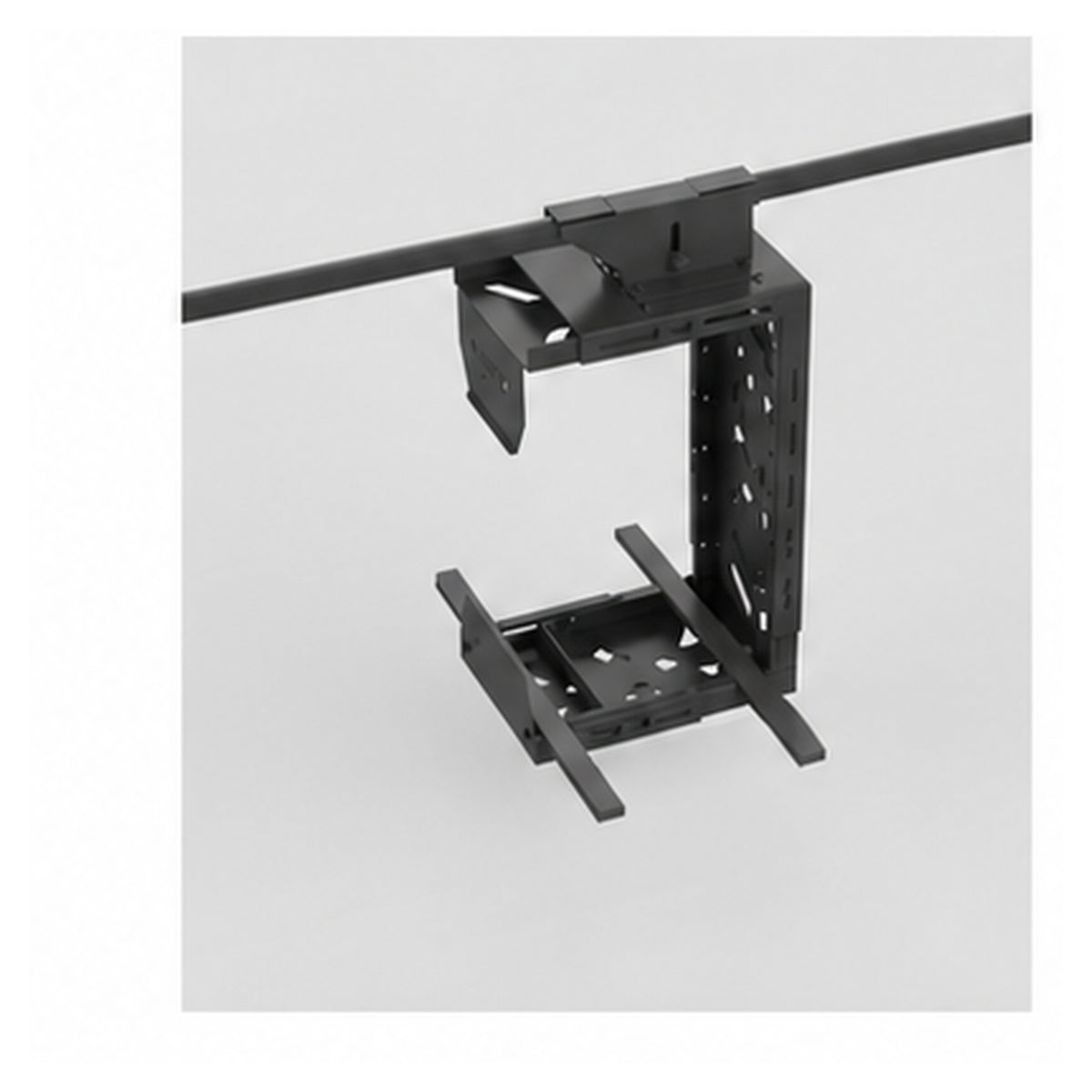 HomeWorker CoreMount 2mm 單橫樑桌下主機掛架｜大中型 — image 1