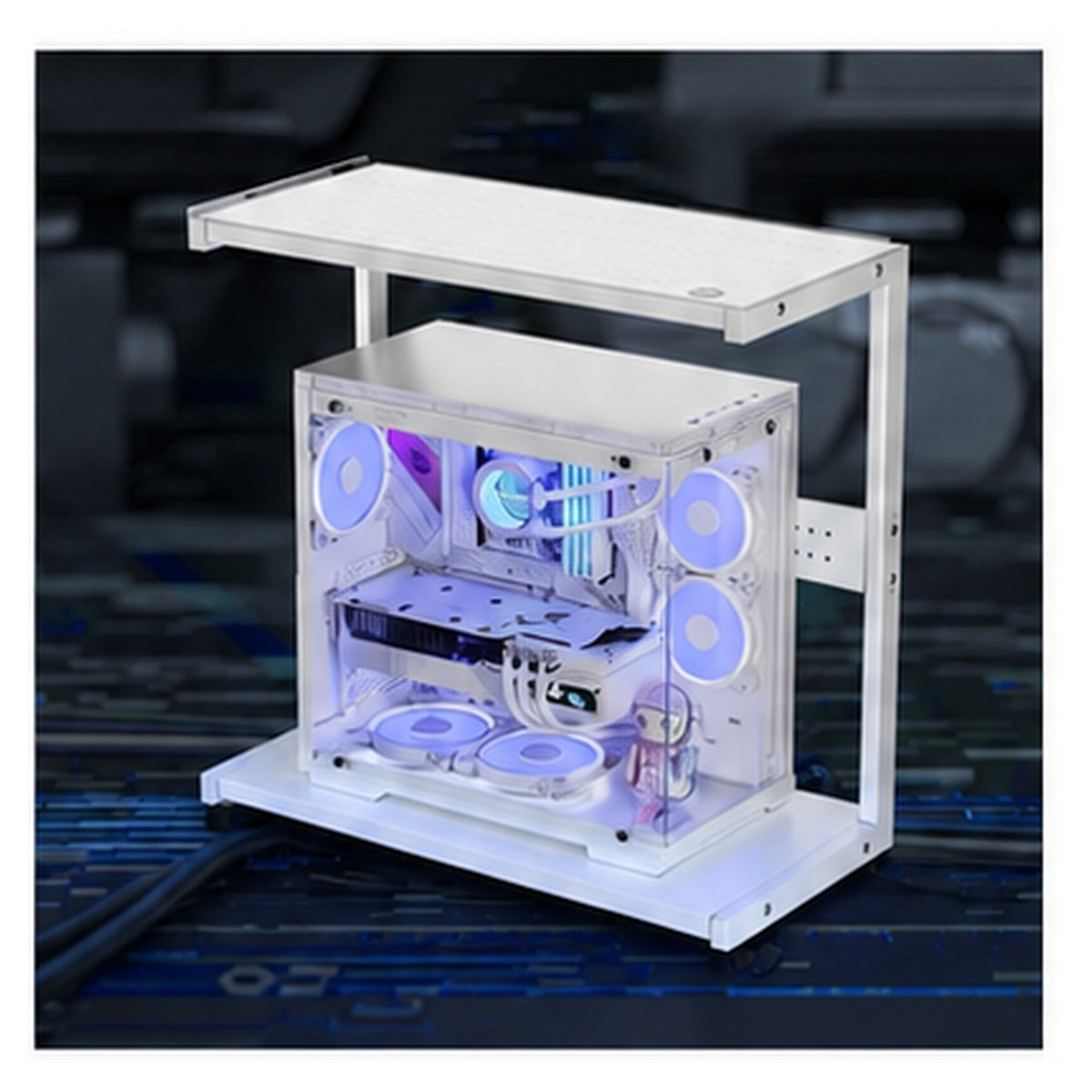 HomeWorker FlexiBase 固定高度雙層主機架｜大號 — image 2