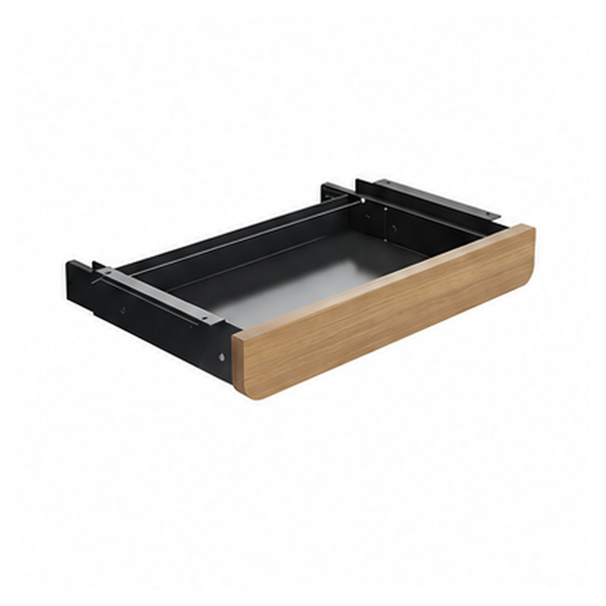 HomeWorker TimberVault D2 纖巧金屬桌下抽屜｜442 mm — image 1