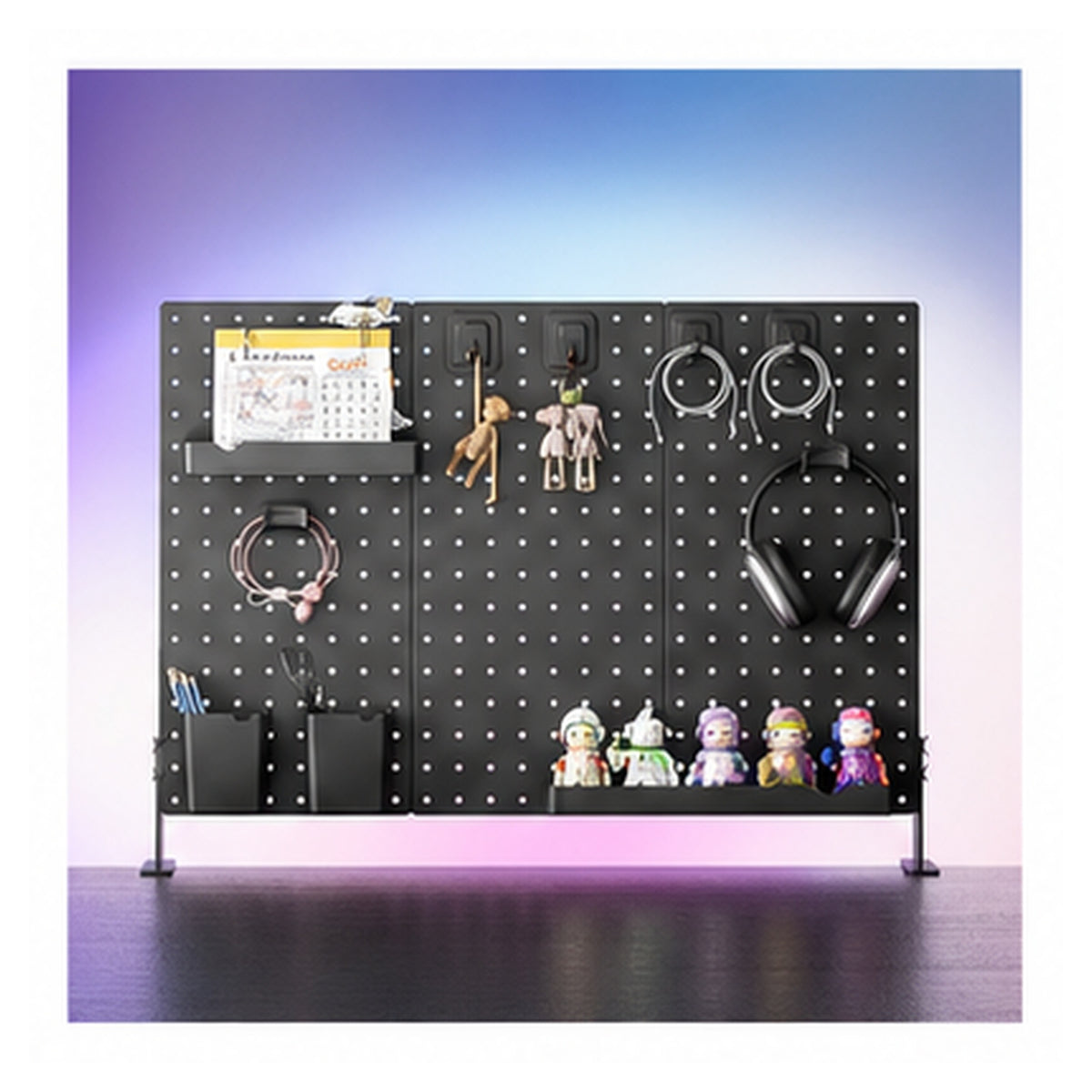 HomeWorker DeskGrid Vertical Desktop Pegboard — image 3