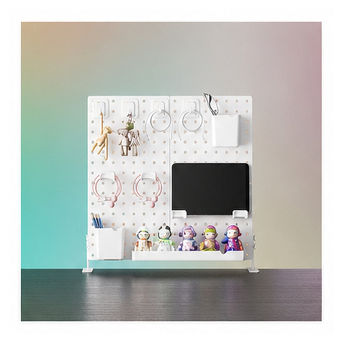 HomeWorker DeskGrid Vertical Desktop Pegboard — image 5