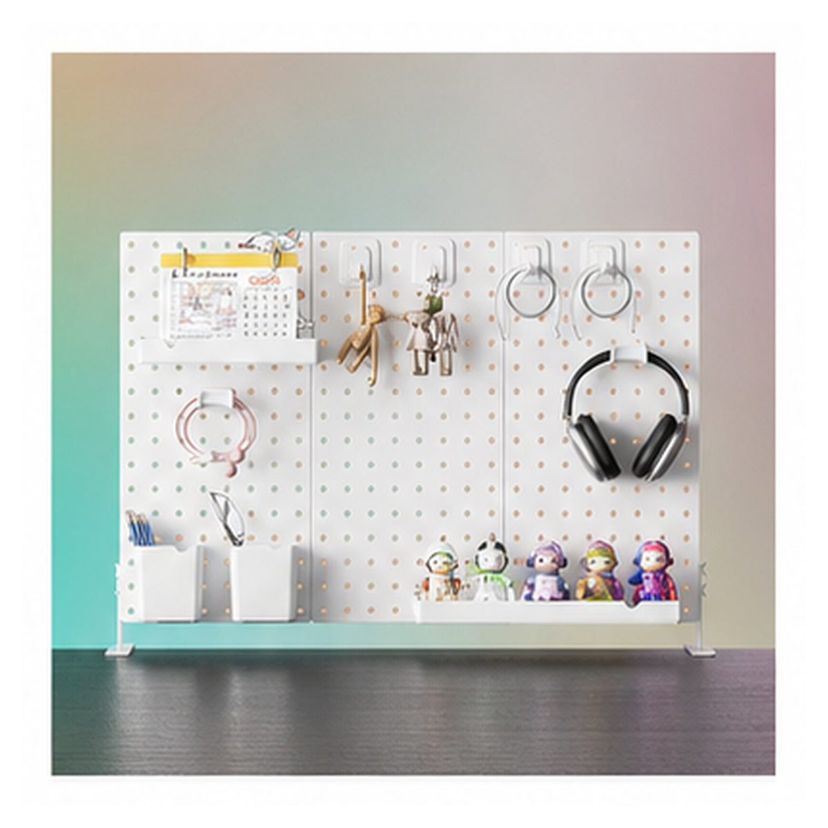 HomeWorker DeskGrid Vertical Desktop Pegboard — image 6
