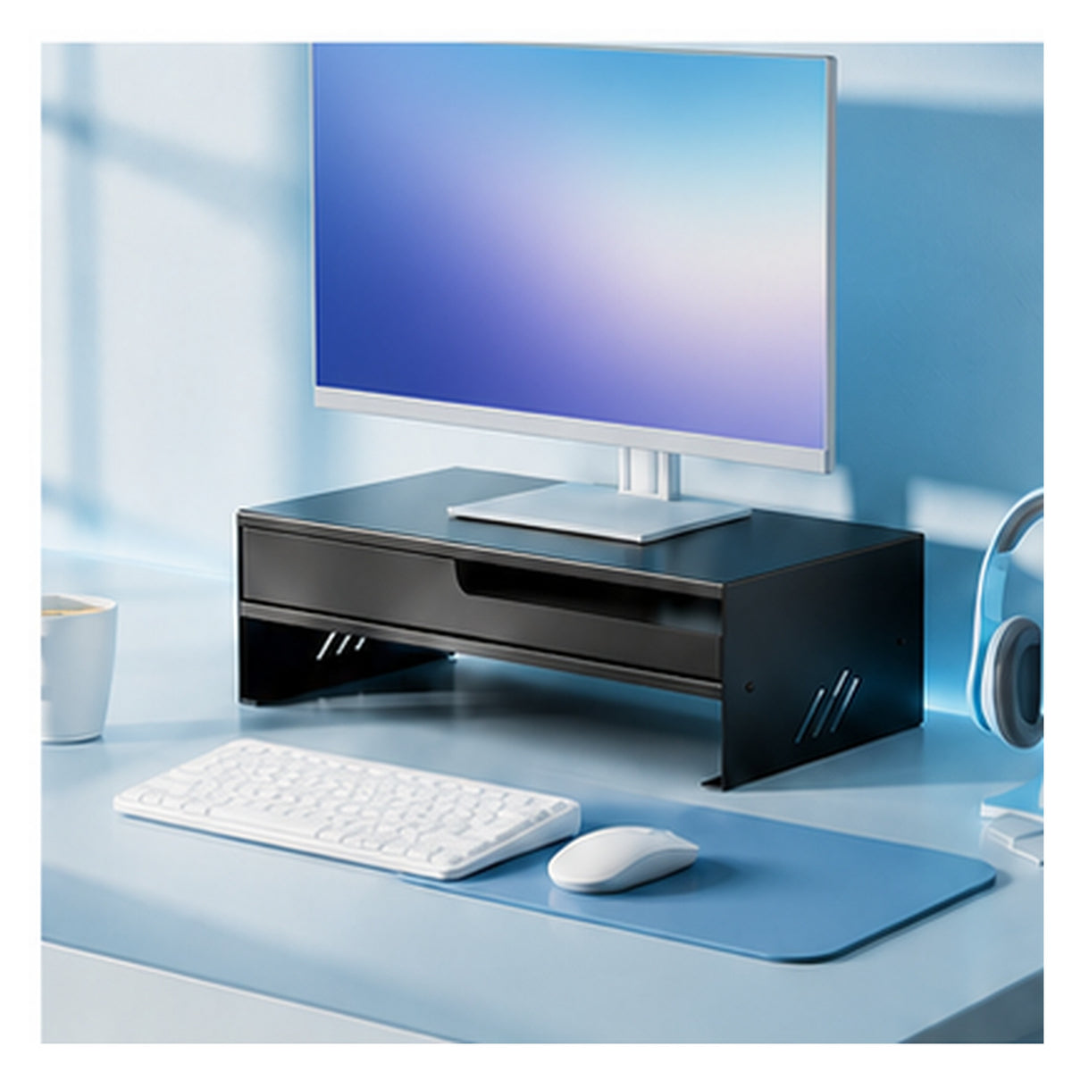 HomeWorker MetroDrawer 40cm 金屬抽屜顯示器增高架 — image 1