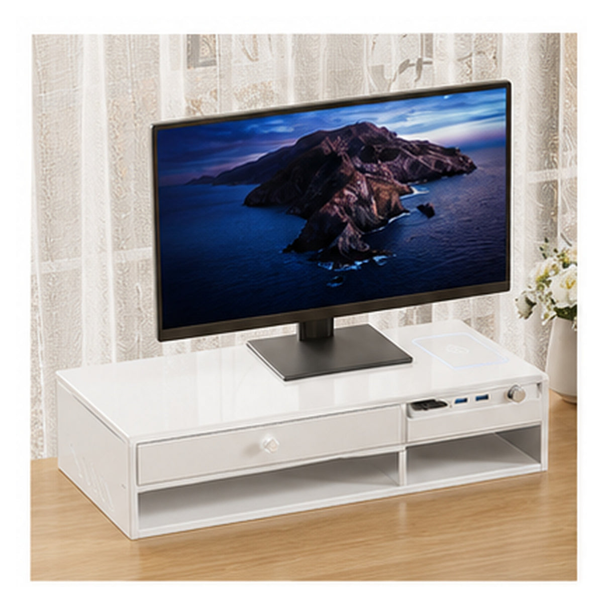 HomeWorker MetroDrawer 60cm Metal Drawer Monitor Stand — image 4
