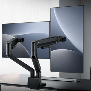 HomeWorker Dual Arm Monitor Stand | Dual Monitor / Laptop Tray — image 7