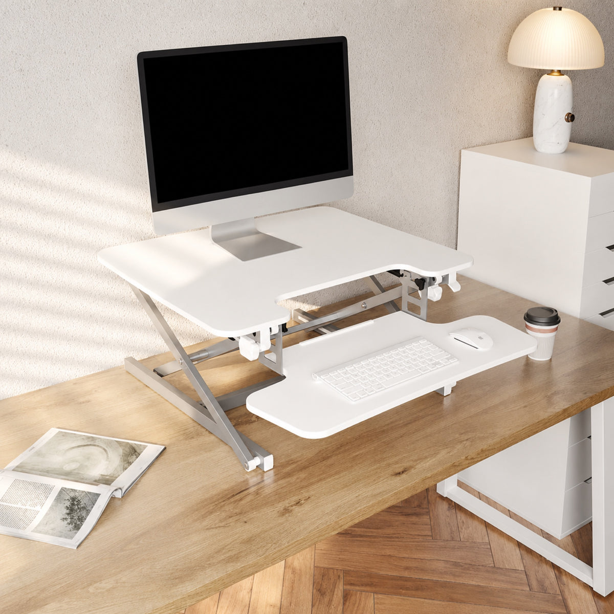 HomeWorker M2S 桌上升降工作台 680 × 590 mm — image 2