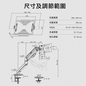 HomeWorker 顯示器支架＋手提電腦托盤組合 — image 3