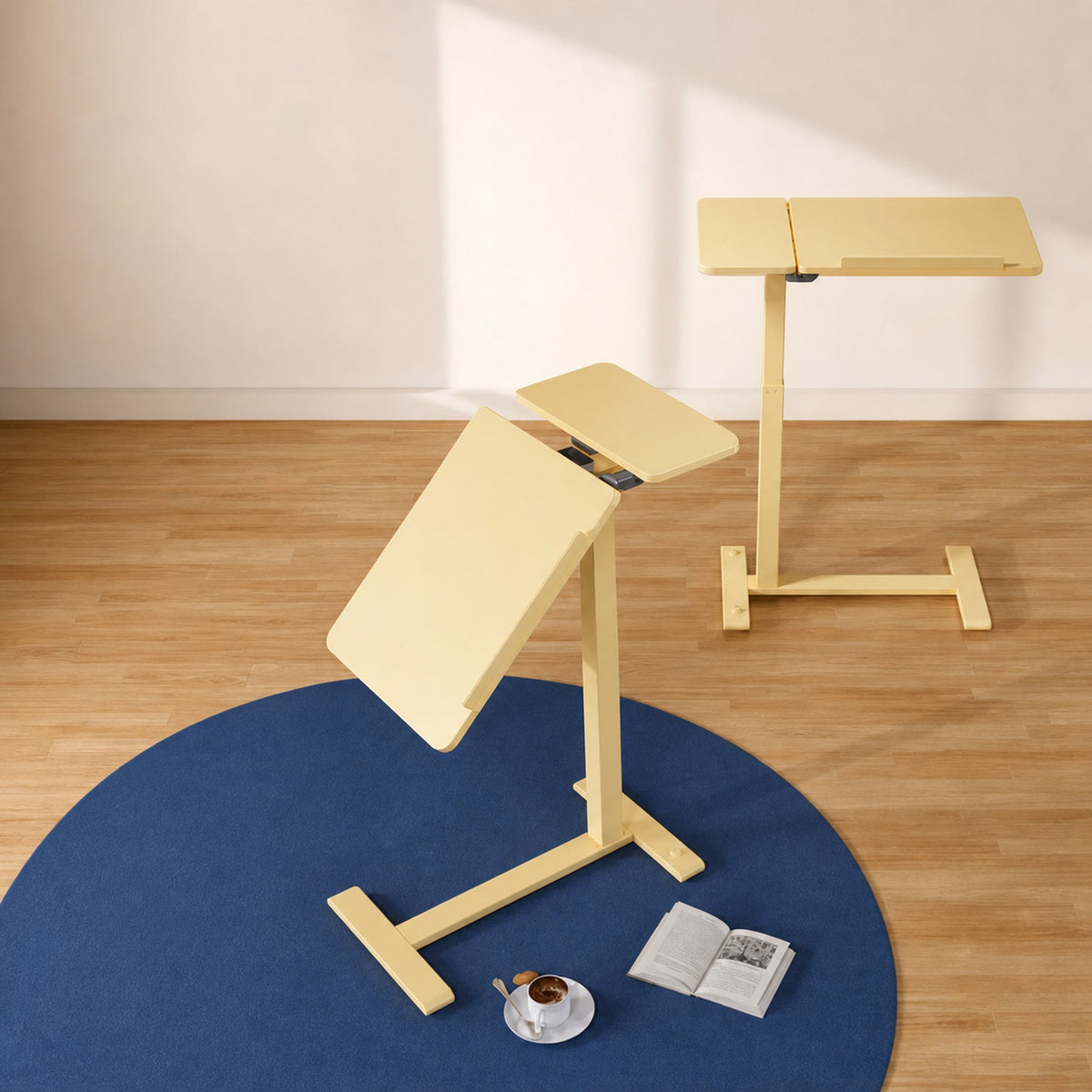 HomeWorker C70 Max｜可折疊氣動升降邊桌 700 × 400 mm — image 2