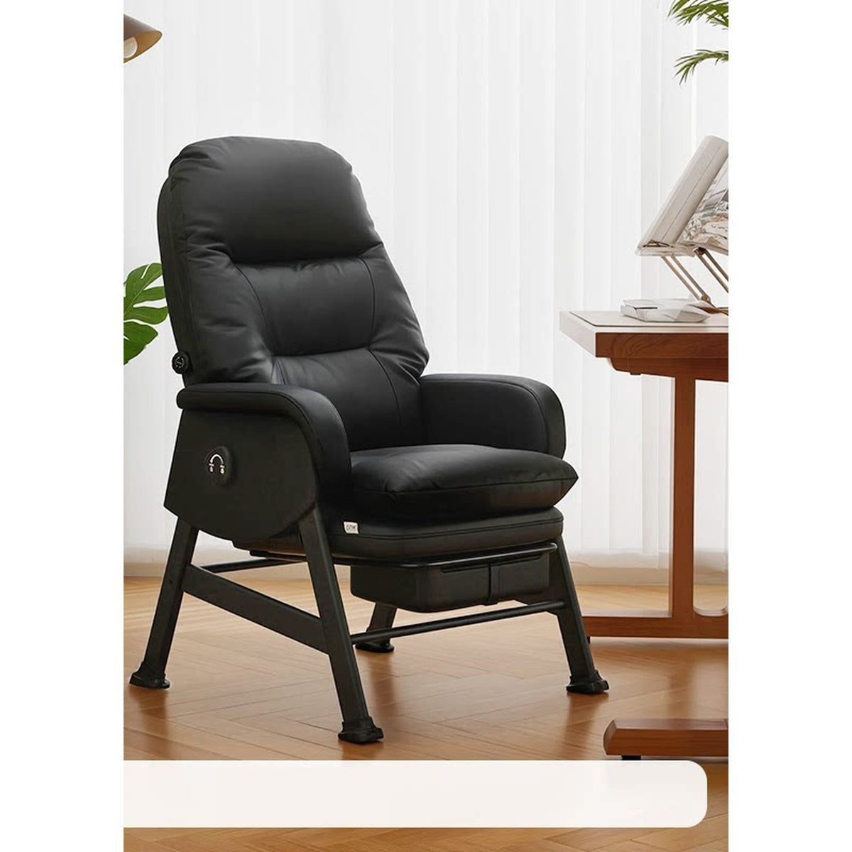 HomeWorker × 八九間 C6F 180° 可躺固定腳工作椅 — image 2