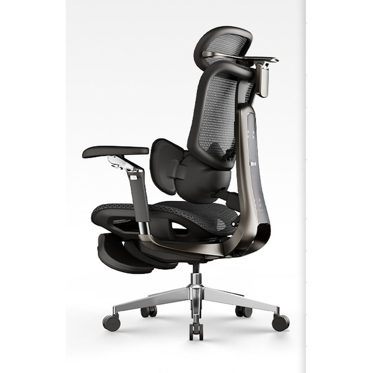 HomeWorker × 黑白調 E3 Ultra 5th Generation Smart Lumbar Support Ergonomic Chair — image 8