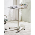 HomeWorker FlexMove Mobile Pneumatic Standing Desk | 780 × 600 mm Flip-Top Tabletop